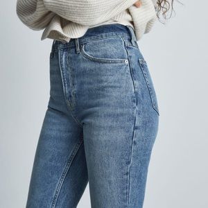 Everlane Original Cheeky Jean.  Size 26. Light blue denim.